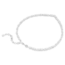 Load image into Gallery viewer, Mesmera necklace Mixed cuts, White, Rhodium plated