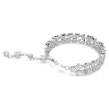 Load image into Gallery viewer, Mesmera bracelet Mixed cuts, White, Rhodium plated