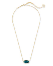 Load image into Gallery viewer, Elisa Gold Pendant Necklace in Aqua Apatite