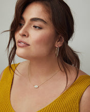 Load image into Gallery viewer, Elisa Gold Pendant Necklace in Iridescent Drusy