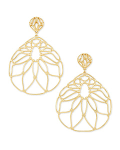 Hallie Statement Earrings In Gold