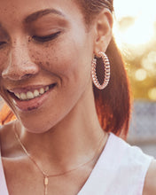 Load image into Gallery viewer, Fallyn Hoop Earrings In Rose Gold