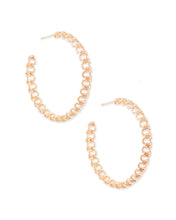 Load image into Gallery viewer, Fallyn Hoop Earrings In Rose Gold
