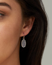 Load image into Gallery viewer, Lee Rose Gold Drop Earrings in Iridescent Drusy