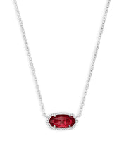 Load image into Gallery viewer, Elisa Silver Pendant Necklace In Berry