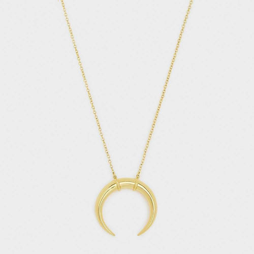 Cayne Crescent Pendant Necklace