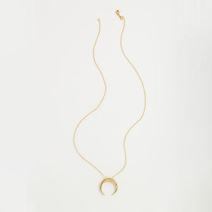 Cayne Crescent Pendant Necklace