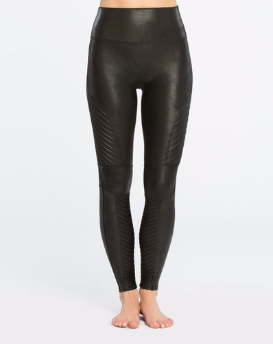 Spanx Faux Leather Moto Leggings