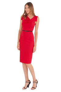 Black Halo Classic Jackie O Dress - Red