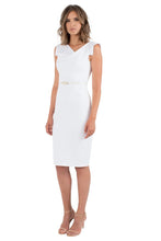 Load image into Gallery viewer, Black Halo Classic Jackie O Dress - White