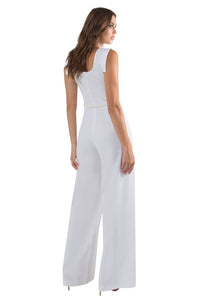 Black Halo Jackie O Jumpsuit  - White