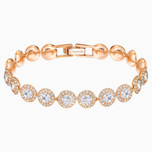 Load image into Gallery viewer, ANGELIC BRACELET, WHITE, ROSE-GOLD TONE PLATED