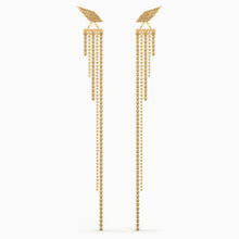 Load image into Gallery viewer, Fit Wonder Woman Pierced Earrings, Gold tone, Gold-tone plated
