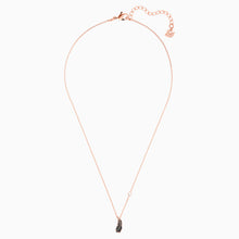 Load image into Gallery viewer, NAUGHTY NECKLACE, BLACK, ROSE-GOLD TONE PLATED