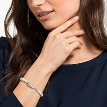 Load image into Gallery viewer, NICE PEARL BRACELET, WHITE, RHODIUM PLATED