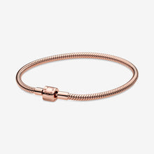 Load image into Gallery viewer, Pandora Moments Barrel Clasp Snake Chain Bracelet