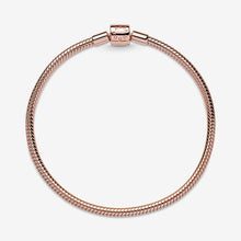 Load image into Gallery viewer, Pandora Moments Barrel Clasp Snake Chain Bracelet