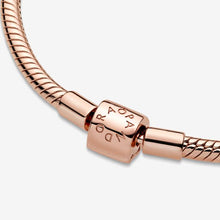 Load image into Gallery viewer, Pandora Moments Barrel Clasp Snake Chain Bracelet