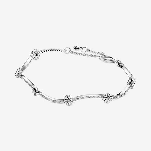 Sparkling Daisy Flower Bracelet