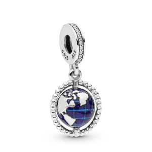 PANDORA Spinning Globe Dangle Charm