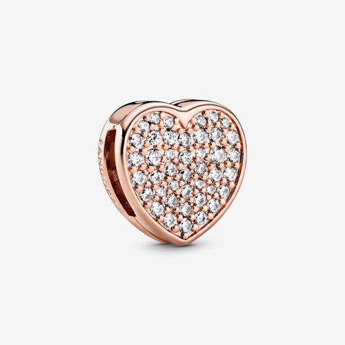 Pavé Heart Clip Charm