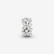 Load image into Gallery viewer, White Daisy Flower Spacer Charm