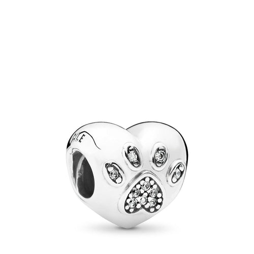 Pandora I Love My Pet Charm, Clear CZ