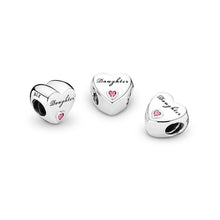 Load image into Gallery viewer, Pandora Daughter&#39;s Love Charm, Pink CZ