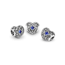Load image into Gallery viewer, Pandora September Signature Heart Charm, Synthetic Sapphire