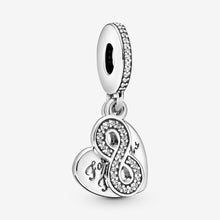 Load image into Gallery viewer, Forever Friends Heart Dangle Charm