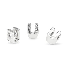 Load image into Gallery viewer, Pandora Letter U Charm