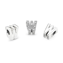 Load image into Gallery viewer, Pandora Letter W Charm