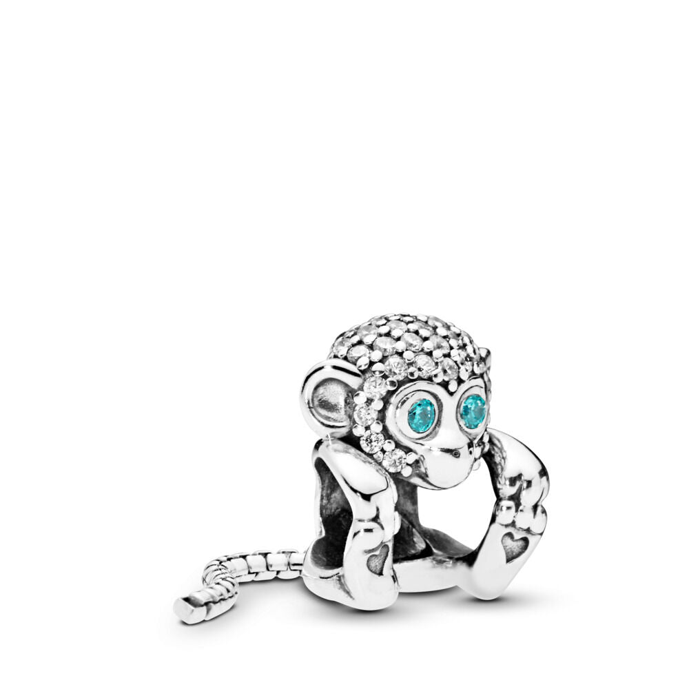 PANDORA Sparkling Monkey Charm