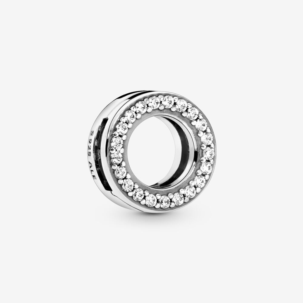 Circle of Pavé Clip Charm