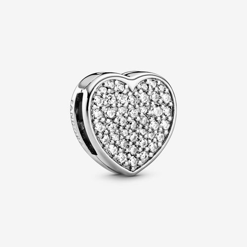 Pavé Heart Clip Charm