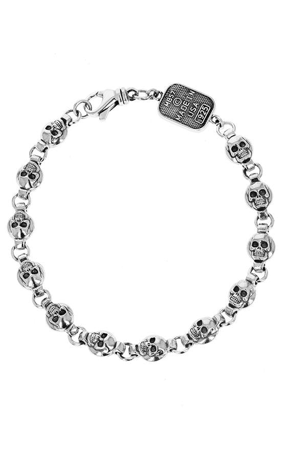 Round Skull Chain Bracelet