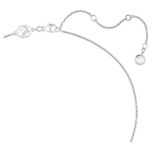 Load image into Gallery viewer, Una pendant Heart, Medium, White, Rhodium plated