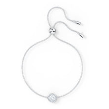 Load image into Gallery viewer, Swarovski Angelic Round Bracelet, White, Rhodium plated