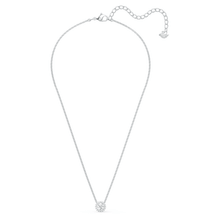 Load image into Gallery viewer, Swarovski Angelic Round Pendant, White, Rhodium plated