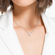 Load image into Gallery viewer, Swarovski Angelic Round Pendant, White, Rhodium plated