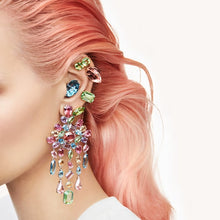 Load image into Gallery viewer, Gema stud earrings Green, Gold-tone plated