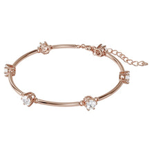 Load image into Gallery viewer, Swarovski Constella bangle White, Rose-gold tone plated