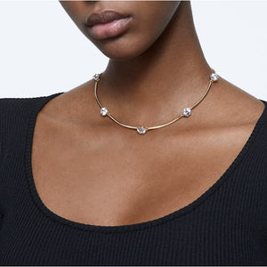 Swarovski Constella choker White, Gold-tone plated