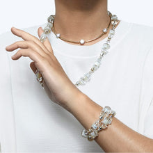 Load image into Gallery viewer, Swarovski Constella choker White, Gold-tone plated