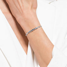 Load image into Gallery viewer, Swarovski Emily Gradient Bracelet, Blue, Rhodium plated