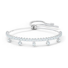 Load image into Gallery viewer, Swarovski Subtle Drops Bracelet, White, Rhodium plated