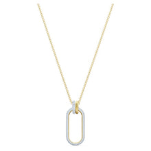 Load image into Gallery viewer, Swarovski Time Pendant, White, Mixed metal finish