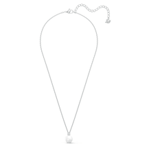 Load image into Gallery viewer, Swarovski Treasure Pearl Necklace, White, Rhodium plated
