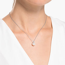 Load image into Gallery viewer, Swarovski Treasure Pearl Necklace, White, Rhodium plated